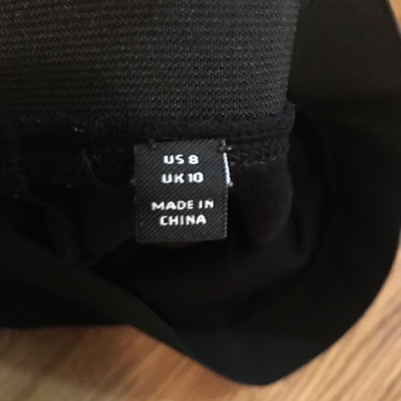 Black Leggings 2” Waistband Size 8 - Picture 4 of 8